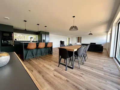 Cuisine ou kitchenette dans l'établissement Green Cottage Labaroche