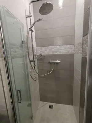Salle de bains dans l'établissement Le nid
