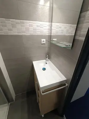 Salle de bains dans l'établissement Le nid