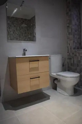 Salle de bains dans l'établissement Le Box Office 2 pièces proche Colmar