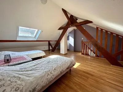 Un ou plusieurs lits dans un hébergement de l'établissement La Casa Del Pacôme