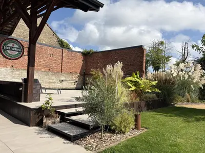 Jardin de l'établissement A l'ancienne boulangerie, proche de Colmar et des plus beaux villages en Alsace