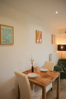 Coin salon dans l'établissement L'échappée Alsacienne - Studio in Saint-Louis