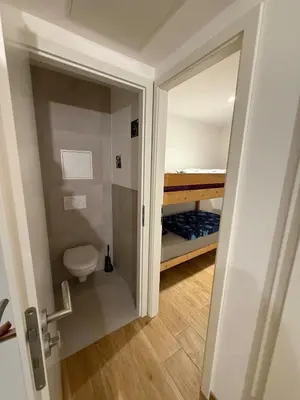 Salle de bains dans l'établissement Le Nid des Sapins