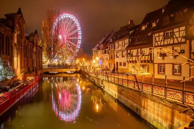 Vue générale sur Colmar ou vue de la ville depuis l'appartement