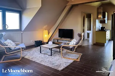 Télévision ou salle de divertissement dans l'établissement Combo Praelatenberg 2 appartements dans la même maison