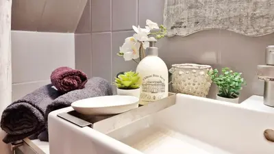 Salle de bains dans l'établissement Dolce Vita - Private Balcony - Parking