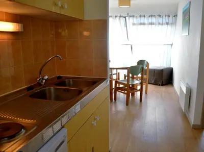 Cuisine ou kitchenette dans l'établissement VTF Les Fougères