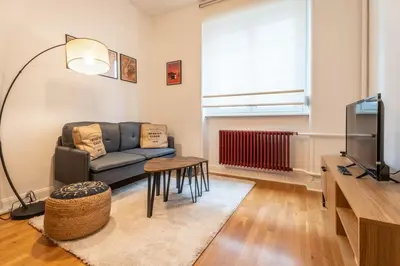 Coin salon dans l'établissement Very nice apartment Mulhouse Centre near Tram