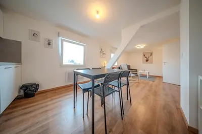 Cuisine ou kitchenette dans l'établissement Beautiful apartment Near Basel 4 people Huningue