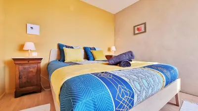 Un ou plusieurs lits dans un hébergement de l'établissement Maison en bois au cœur de Thannenkirch