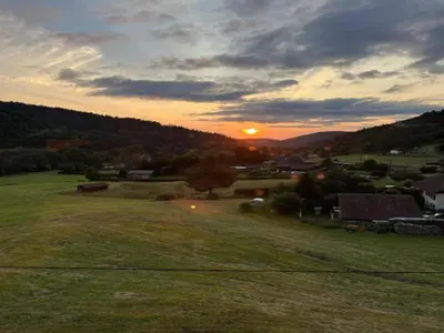 Paysage naturel près de le chalet