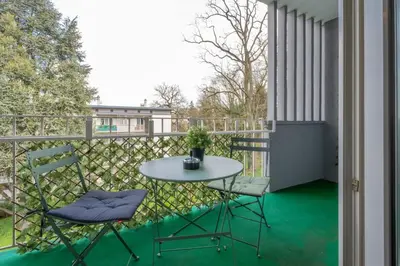 Balcon ou terrasse dans l'établissement Le Riedisheim Bel Appartement Gare Mulhouse