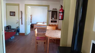 Coin salon dans l'établissement Appartement confortable à La Bresse avec terrasse