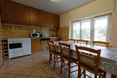 Cuisine ou kitchenette dans l'établissement Gîte Gentiane