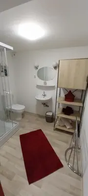 Salle de bains dans l'établissement Les gîtes d'Esika