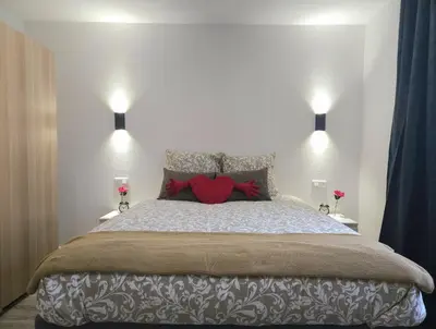 Un ou plusieurs lits dans un hébergement de l'établissement Appartement Familial- T3 LUXE- Borne VE- Recharging Station - 5min de la Gare- Colmar