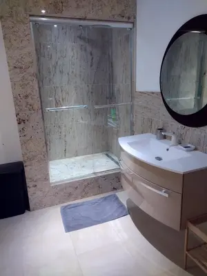 Salle de bains dans l'établissement Sommerberg