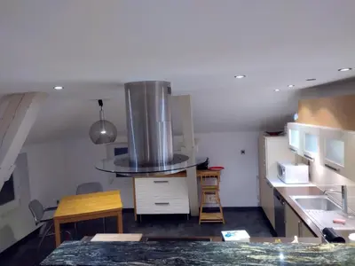 Cuisine ou kitchenette dans l'établissement Sommerberg