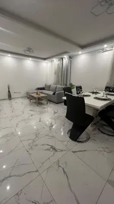 Coin salon dans l'établissement Apartment Ebersheim France