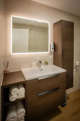Salle de bains dans l'établissement Harmonie - Proche Basel, élégant F2 avec chambre