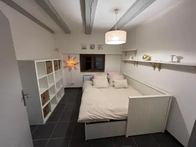 Un ou plusieurs lits dans un hébergement de l'établissement Sand & Chill - Appartement 55R
