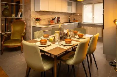 Cuisine ou kitchenette dans l'établissement Private 