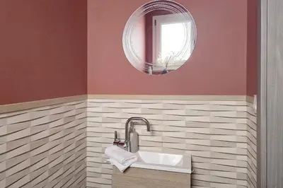 Salle de bains dans l'établissement Maison moderne piscine & pétanque - 10 min colmar