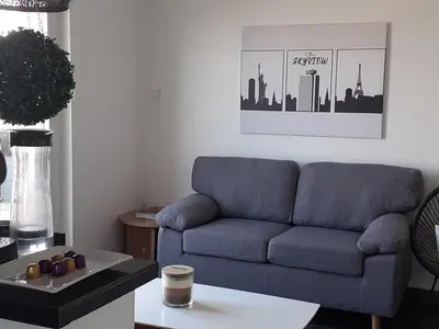 Coin salon dans l'établissement Le Skyview - Mulhouse
