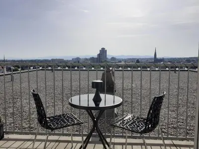 Balcon ou terrasse dans l'établissement Le Skyview - Mulhouse