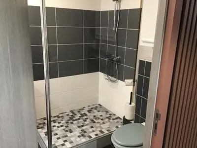 Salle de bains dans l'établissement Une pause en Alsace