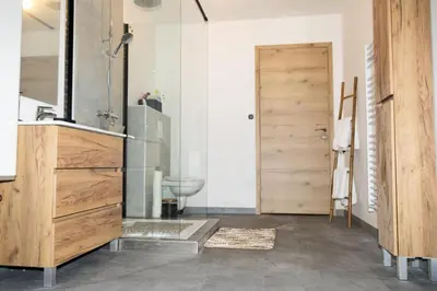 Salle de bains dans l'établissement Loft La Sous Préf!