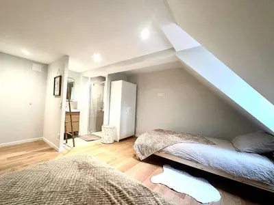 Un ou plusieurs lits dans un hébergement de l'établissement Maison du Bonheur, Mulhouse historic center