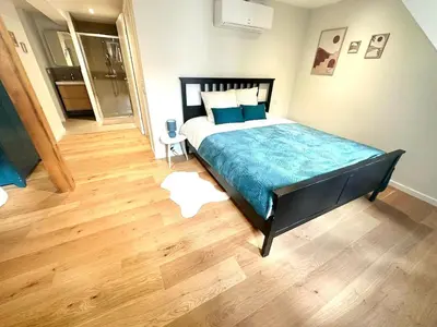 Un ou plusieurs lits dans un hébergement de l'établissement Maison du Bonheur, Mulhouse historic center