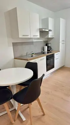 Cuisine ou kitchenette dans l'établissement Cosy 5 - Belfort centre