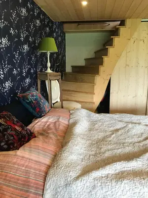 Un ou plusieurs lits dans un hébergement de l'établissement L'atelier du peintre