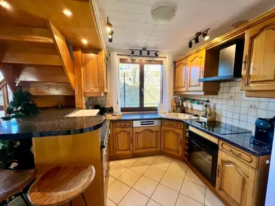 Cuisine ou kitchenette dans l'établissement Le Chalet des 4 Chouettes