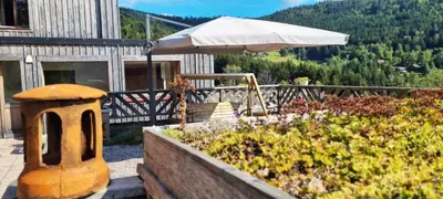 Vue générale sur la montagne ou vue sur la montagne depuis le B&B/chambre d'hôtes