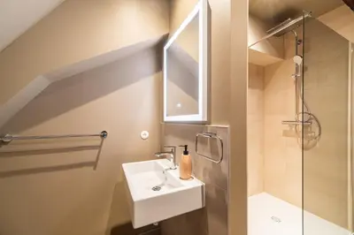 Salle de bains dans l'établissement Appartement Obertor - A quelques minutes de Colmar