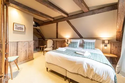 Un ou plusieurs lits dans un hébergement de l'établissement Appartement Château Pape - Proche de Colmar