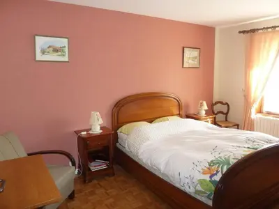 Un ou plusieurs lits dans un hébergement de l'établissement Chambre d'hôtes à Vecoux