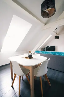Coin salon dans l'établissement Appartement hyper Centre Colmar , climatisé