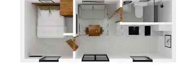 Cuisine ou kitchenette dans l'établissement Tinny House
