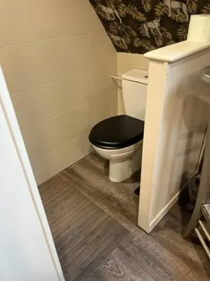 Salle de bains dans l'établissement Chambre d'hôte chez Hélène