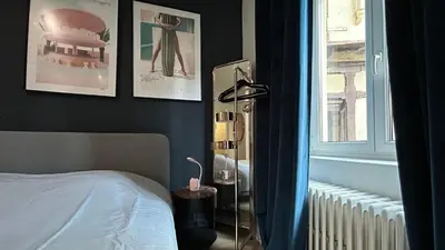 Un ou plusieurs lits dans un hébergement de l'établissement Studio Sinne Mulhouse