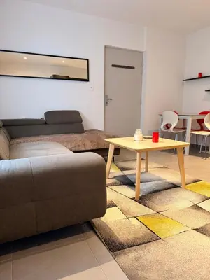 Coin salon dans l'établissement Charmant T2 à Audincourt 5 minute de Montbéliard