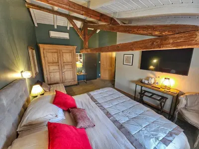 Un ou plusieurs lits dans un hébergement de l'établissement La Grange du couvent B&B