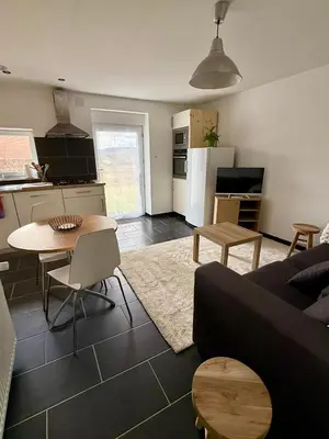 Cuisine ou kitchenette dans l'établissement La Bulle d Avenir