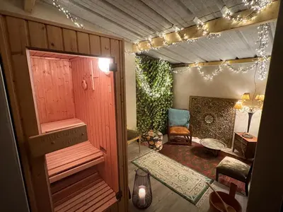 Coin salon dans l'établissement Ehotilee-tourism