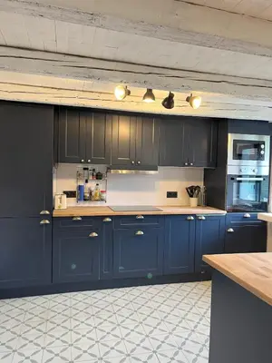 Cuisine ou kitchenette dans l'établissement Le Vosgien gite de groupe